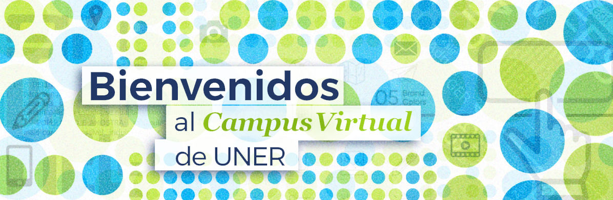 Imagen con leyenda bienvenidos al Campus virtual de la Universidad Nacional de Entre Ríos